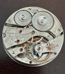 Vintage 16 Size Waltham Pocket Watch Movement Gr. Riverside M# 1899 Keeping Time. Fixed Price $120.00.