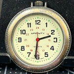 Affinity Pocket Watch Cream Dial 24-HOUR Military Time Japan Quartz 42MM Case. Fixed Price $25.99.