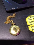 Von Hattenberg Quartz Pocket Watch Gold Chain New Battery Working Great. Fixed Price $20.00.