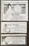 Elgin Pocket Watch Full Ruby Jeweled With Pretty Girls Antique 1899 Print Ad Lot. Fixed Price $19.95.