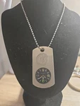 "silver" Dog Tag Watch, Smith & Wesson Needs Battery. Fixed Price $45.00.