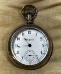1908 Rockford Pocket Watch - Running! 17 Jewels 18S Lever Set Silverode Case. Fixed Price $199.00.