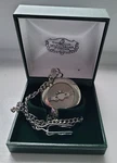 Men's Irish Celtic Cladagh Pocket Watch, Mullingar Pewter - New (needs Battery). Fixed Price $85.00.