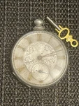 1800S M.j. Tobias Liverpool Keywind Cylinder Escapement Silver Pocket Watch Runs. Fixed Price $190.00.