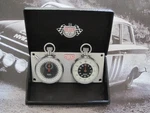 Sportex Stopwatch Panel By Heuer, With Rare Black Dials, Full Working Order.. Fixed Price $445.50.