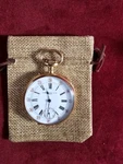 Antique Patek Philippe Pocket Watch 18K Gold 47MM 93 Gram Model 105620. Fixed Price $9980.00.