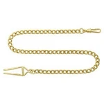 Charles-hubert- Paris Brass Gold-plated Pocket Watch Chain #3547-G. Fixed Price $31.36.