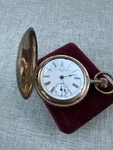 Antique 1895 New York Standard 7J Pocket Watch Hunter Case - Works Great. Fixed Price $147.00.