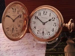 16 Size, 23 Jewel Waltham Vanguard Rr Hunter Cased Pocket Watch - Serviced. Fixed Price $1250.00.