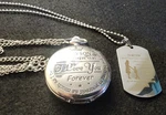 Engraved Pocket Watch To Son Love You Gifts From Mom Dad Birthday Silver. Fixed Price $14.95.