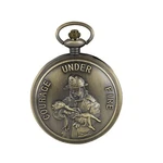 Fire Dept. Courage Fighter Pocket Watch With Chain Quartz. Fixed Price $26.99.