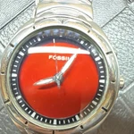 Fossil Big Tic Kaleido Color Change Red/black AM-3536 New Batteries!. Fixed Price $64.99.
