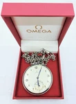 Swiss Omega 45MM Pocket Watch Mechanical Wind 15 Jewels Working Condition. Fixed Price $320.00.
