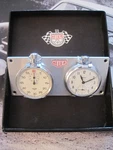 Heuer Stopwatch And Smiths Rally Clock Panel, Both Classic & Fully Operational. Fixed Price $525.00.