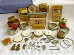 Antique Pocket Watch Parts Lot Waltham Elgin Cresent Cases Maker Movements. Fixed Price $599.95.
