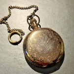 Antique Charles Dare Gold Presentation Waltham Pocket Watch 1/10 12K Gf Chain. Fixed Price $445.00.