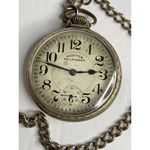 Vintage Ruxton Railroader Swiss Made Pocket Watch 17J Fancy Case. Fixed Price $131.75.