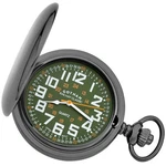 Gotham Men's Gunmetal Military Dial Covered Quartz Pocket Watch # GWC15044BG. Fixed Price $64.95.
