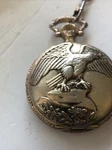 Vintage Watch-it Eagle Pocket Ornate & Chain Gold Tone Quartz New Battery. Fixed Price $15.59.