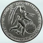 Elgin Father Time 1874 Usa Illinois Rare Model Pocket Watch White Metal Token. Fixed Price $244.00.