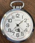 Alfex Swiss Eastman Vintage Railroad Design Pocketwatch. Fixed Price $40.00.
