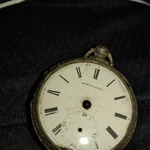 1800'S Antique Fusee Pocket Watch Quartin Locle Silver Case Fold Out Not Running. Fixed Price $139.95.