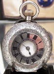 Omega Antique C1898 Genuine Solid .935 Silver Half Hunter Pocket Fob Watch. Fixed Price $477.09.