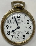 1945 Waltham Vanguard, Railroad Pocket Watch, 16S, 23 J. Runs. MW-16. Fixed Price $197.38.