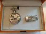 Colibri Quartz Pocket Watch With Matching Money Clip - Number 1 Dad. Fixed Price $225.00.