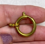 1 Large Spring Pocket Watch Chain Clasp Gold Tone Vintage Nos. Fixed Price $16.20.