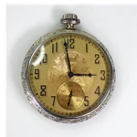 Elgin Gold Dial 17 Jewels 12 Size Art Deco Mechanical Pocket Watch Runs Perfect. Fixed Price $105.00.