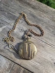 Twin Towers Pocket Watch. Not Tested. Fixed Price $25.00.