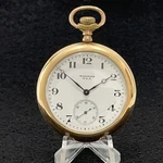 1919 Waltham Pocket Watch 16S 15J Grade 610 Running Floral Cashier Gold Filled. Fixed Price $199.00.
