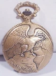 Eagle Pocket Watch Mz Berger Full Hunter Gold Case Easy To Read Botany 500 New. Fixed Price $39.99.