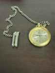 150TH Anniversary Silver Dial Pocket Watch With Metal Chain Used From Japan. Fixed Price $199.99.