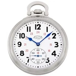 Gotham Men's Stainless Steel 17 Jewel Mechanical Railway Classic Pocket Watch. Fixed Price $179.95.