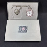 24720-255 Swiss Army Pocket Watch Victorinox Hour Chain Quartz Vintage. Fixed Price $90.00.
