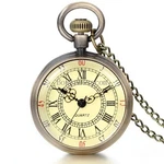 New Antique Vintage Bronze Tone Pendant Pocket Quartz Watch Chain Necklace Gift. Fixed Price $10.99.