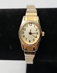 Vintage Mz Berger Gorgeous Gold Tone Band Ladies Watch New Battery. Fixed Price $19.97.