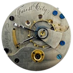 Antique 18S Illinois Forest City Key Wind Hunter Pocket Watch Movement 101 Usa. Fixed Price $146.90.