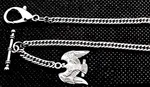 Very Strong Stainless Steel Pocket Watch Chain With American Eagle Fob.. Fixed Price $15.75.