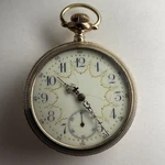 Seth Thomas Pocket Watch Us 17J Lever Stem Wind Gf Open Face Exhibition 54MM. Fixed Price $279.00.