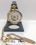 20IN Chain, 49MM, James Michael Skeleton Pocket Watch Mechanical Two Tone Manual. Fixed Price $37.65.