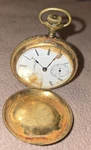 Elgin National Watch Co. Circa 1893 Hunter's Pocket Gold Plated. Fixed Price $225.00.