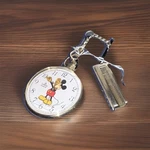 Vintage Lorus Disney Mickey Mouse Quartz Pocket Watch Gold Tone Nos Box. Fixed Price $49.99.