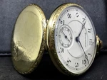Burlington Watch Co. Pocket 14K Gold Filed Strata Case 21J,DOUBLE Roller,. Fixed Price $499.95.