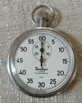 Antique Hanhart Jewel Shockproof Sec 381/5 079 Pocket Stopwatch 1940'S. Fixed Price $89.00.