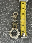 Majestron Clip Belt Pocket Watch W/compass. Fixed Price $18.00.