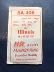 Mainspring SA406 For Illinois 16S Factory No. 47309 60HR - Alloy. Fixed Price $22.50.