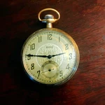 Vintage 1928 Elgin Pocket Watch Grade 291 16S 7J 14K Gold Filled Scepter Runs. Fixed Price $237.00.